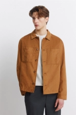 Рубашка-куртка с эффектом замши