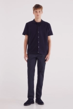Брюки-чиносы кроя Slim fit с микропринтом