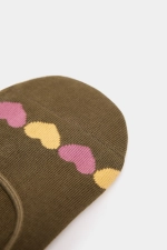 Шкарпетки-невидимки з принтом у вигяді сердечок