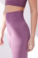 Безшовні штани Comfort фіолетового кольору з ефектом омбре