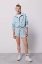 Куртка з легкої технологічної тканини з принтом