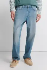 Джинсы с эффектом окрашивания, стиль straight fit