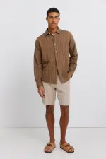 Бермуды добби с льном comfort fit