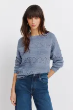 Джемпер pointelle из трикотажа