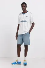 Джинсовые бермуды чинос straight fit
