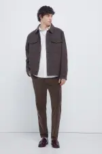 Брюки чинос из вельвета кроя slim fit