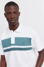 Поло пике в полоску regular fit