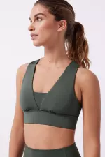 Зеленый спортивный бюстгальтер 4D Stretch