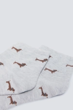 Короткі шкарпетки з собаками