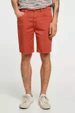 Легкие шорты-бермуды Slim Fit с 5 карманами