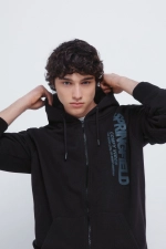 Толстовка з капюшоном та принтом