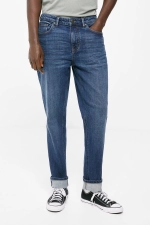 Легкі джинси крою Slim Fit темно-синього кольору (розмір 28)