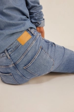 Расклешенные джинсы boot-cut из экологической ткани