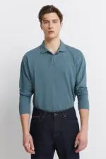 Поло с длинным рукавом, regular fit