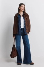 Джинсы wide high-rise