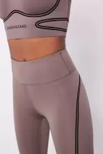 Блестящие эластичные леггинсы 4D