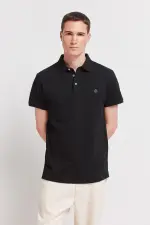 Поло пике Slim Fit с контрастными манжетами