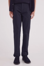 Брюки-чиносы кроя Slim fit с микропринтом