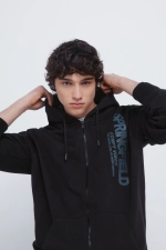 Толстовка з капюшоном та принтом