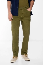 Цветные брюки с 5 карманами классического кроя
