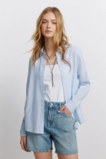 Базова сорочка з ефектом льону