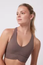 Коричневий спортивний бюстгальтер Soft Move