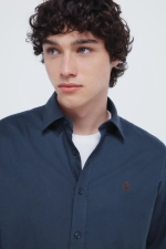 Фланелевая рубашка с налокотниками