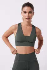 Зелений спортивний бюстгальтер 4D Stretch