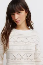 Джемпер pointelle из трикотажа