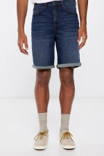 Базовые джинсовые шорты-бермуды