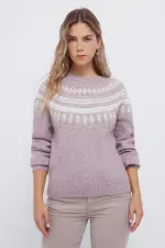 Свитер с жаккардовым узором