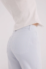 Джинсы Wide leg в полоску