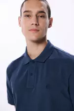 Футболка-поло з тканини піке класичного крою