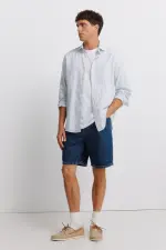 Джинсові бермуди прямого крою straight fit