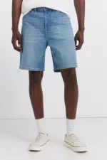 Джинсові бермуди прямого крою regular fit