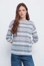 Футболка с длинным рукавом и принтом