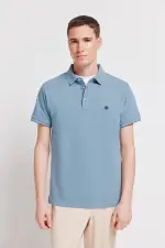 Поло пике Slim Fit с контрастными манжетами