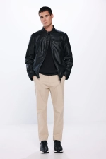 Брюки-чинос с микропринтом Slim fit