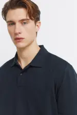 Поло с длинным рукавом, regular fit