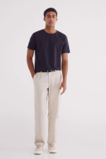Базова футболка з бавовни та еластану slim fit