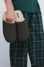 Стеганые тапочки без задника