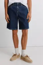 Джинсові бермуди прямого крою straight fit