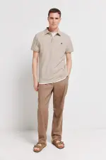 Поло пике Slim Fit с контрастными манжетами