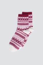 Довгі шкарпетки з жакардовим принтом