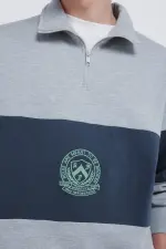 Світшот з високим коміром на блискавці