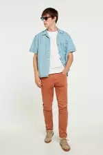 Брюки Slim Fit с пятью карманами