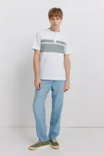 Поло з піке зі стоячим коміром slim fit