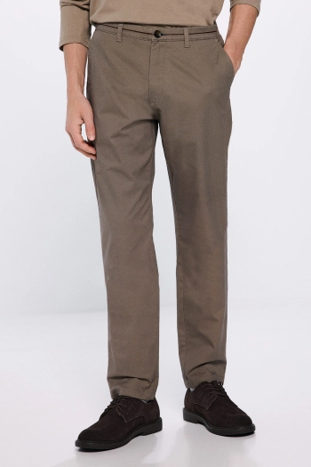 Штани-чінос з мікропринтом Slim fit
