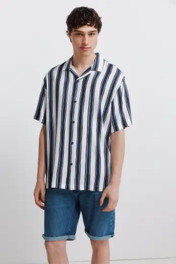 Базові джинсові бермуди slim fit