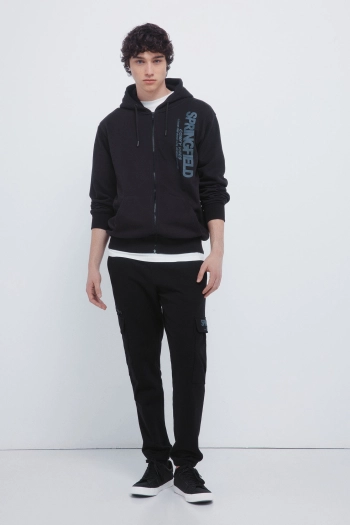 Толстовка з капюшоном та принтом